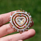 Brown Mocha Heart Earrings