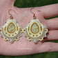 Yellow Icy Crystal Earrings