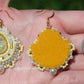Yellow Icy Crystal Earrings