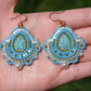 Sky Blue Icy Crystal Earrings