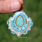 Sky Blue Icy Crystal Earrings