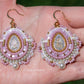 Purple Icy Crystal Earrings