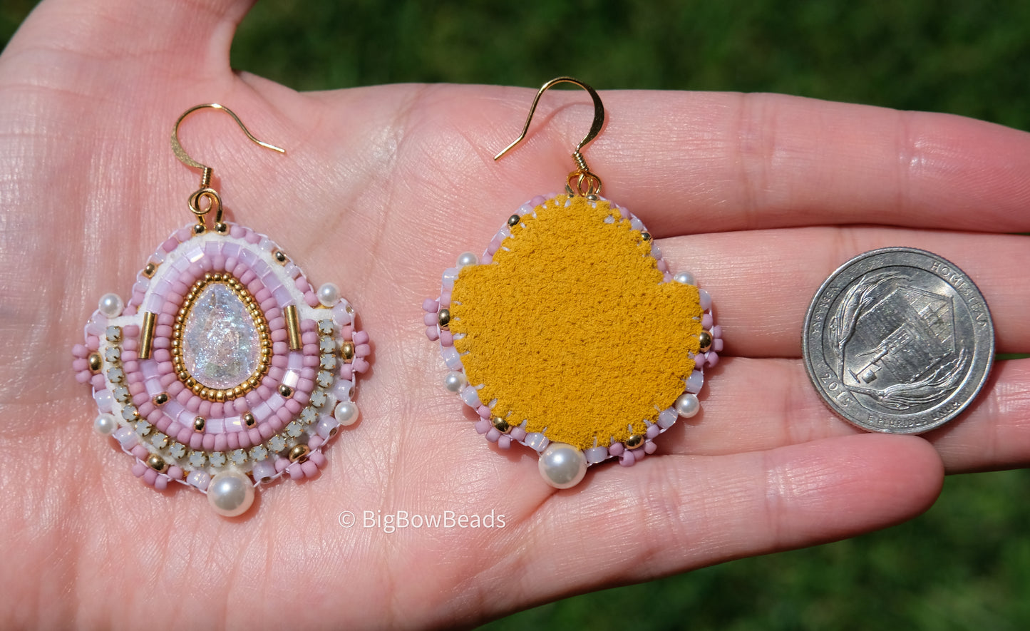 Purple Icy Crystal Earrings