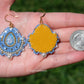 Blue Icy Crystal Earrings