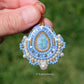 Blue Icy Crystal Earrings