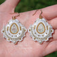 White Icy Crystal Earrings