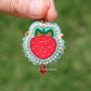 Blue Seafoam Strawberry Earrings