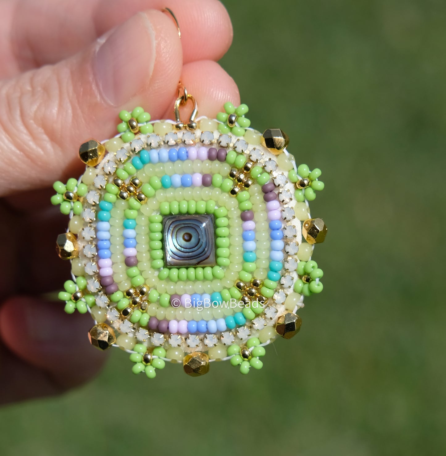 Summer Storm Square Earrings