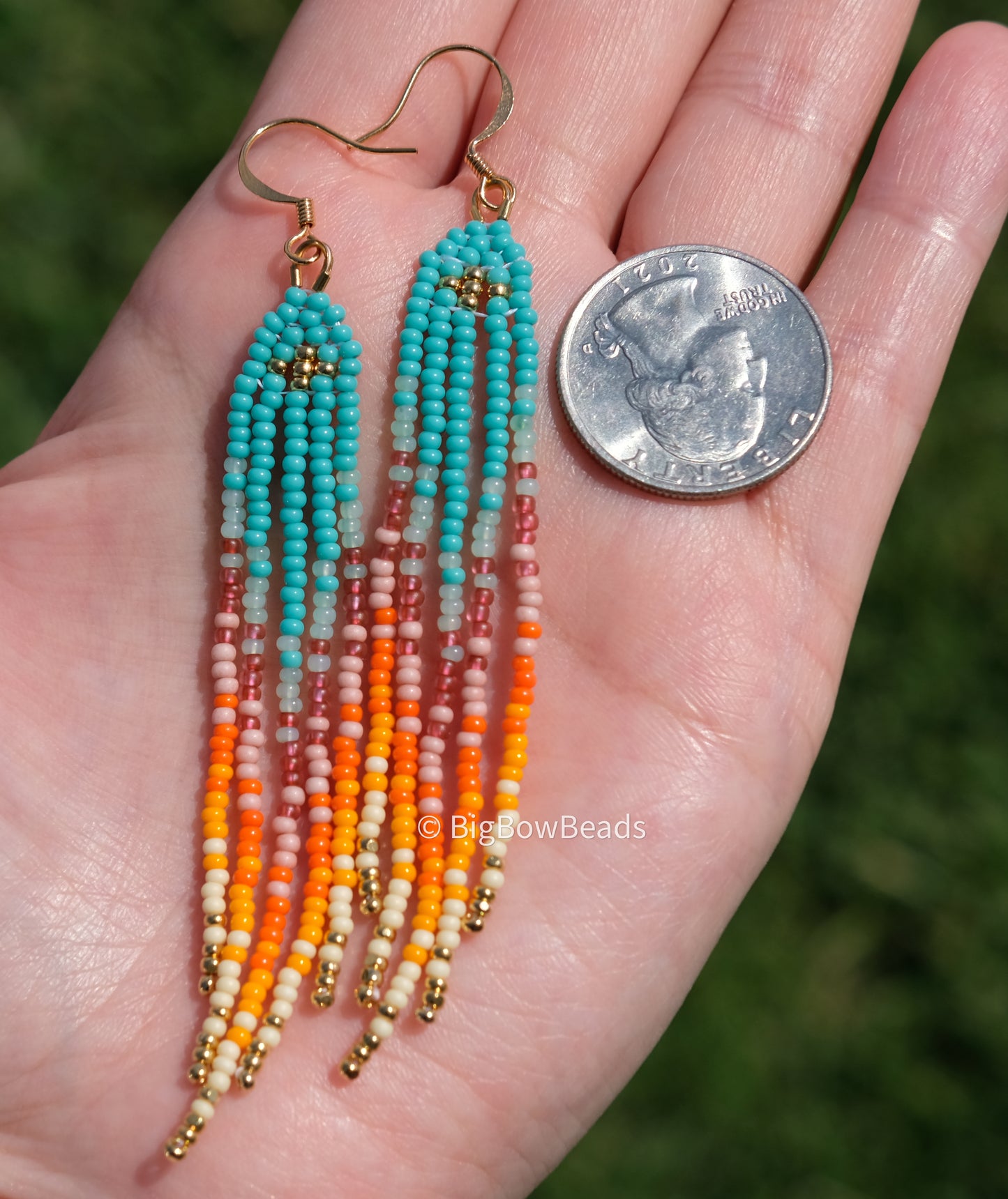 Summer Sunset Fringe Earrings