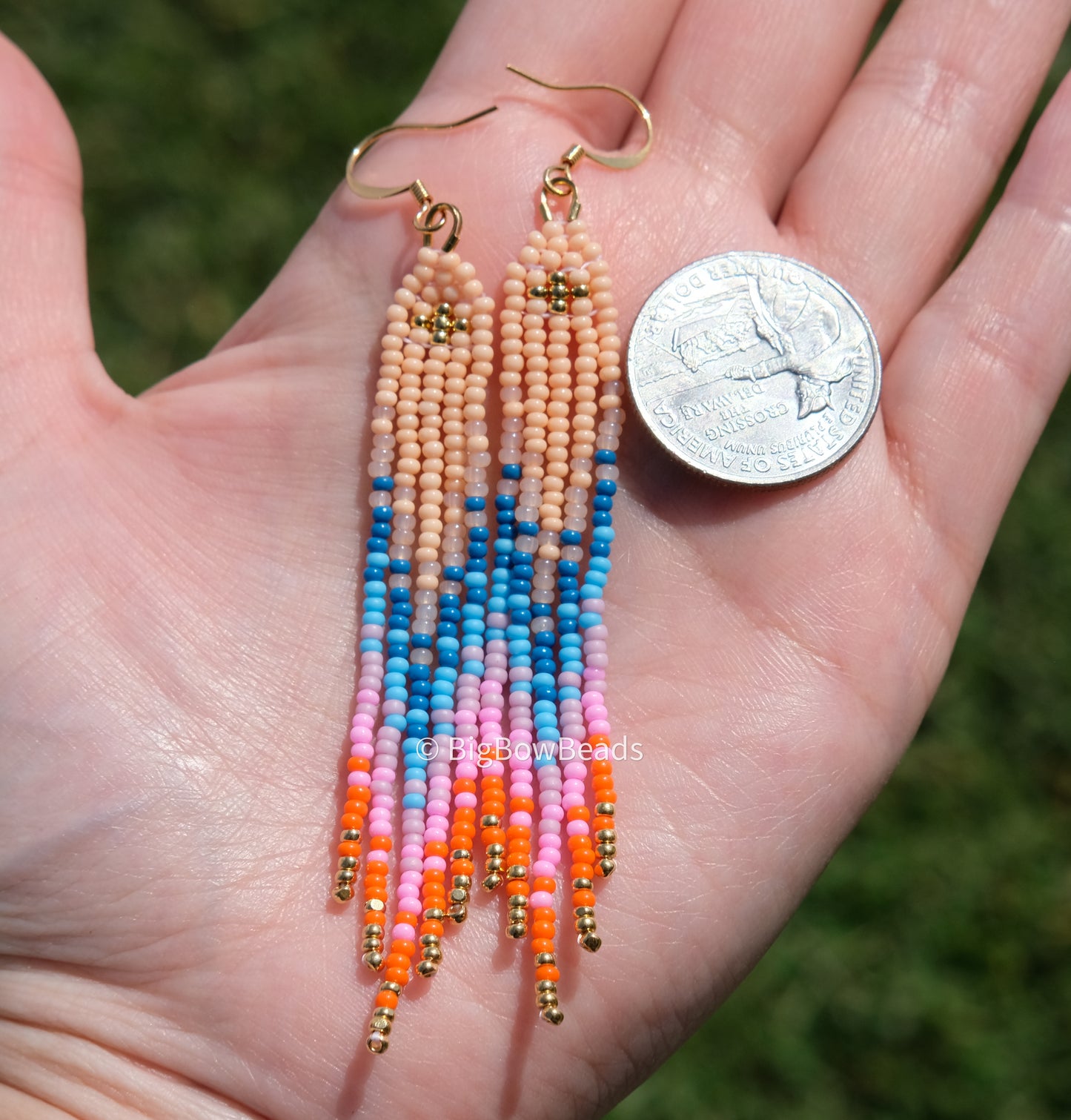 Summer Sunrise Fringe Earrings