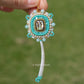 Turquoise Green Abalone and Dentalium Earrings