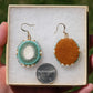 Woodsy Sage Deer Antler Earrings
