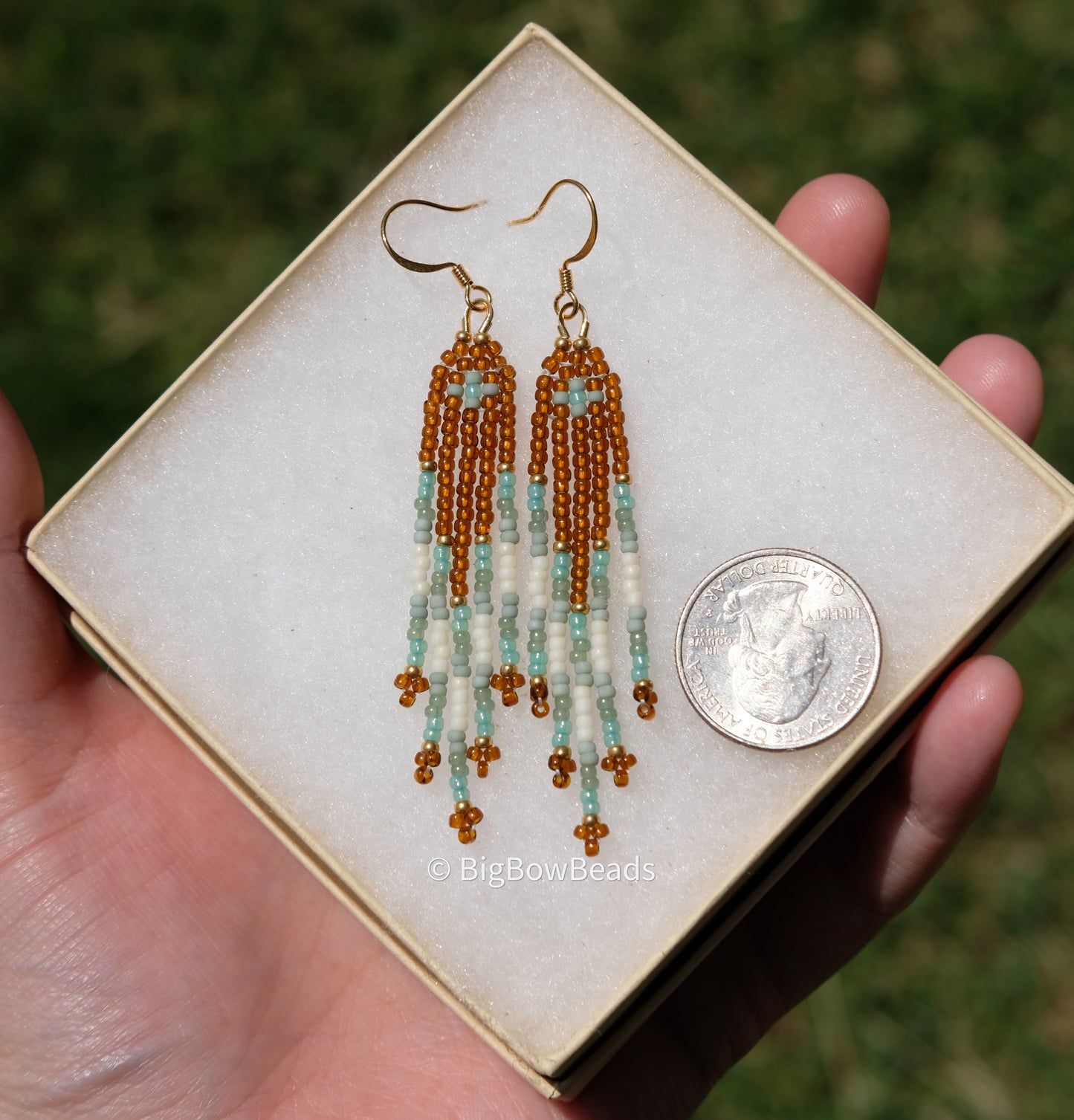Woodsy Sage Fringe Earrings