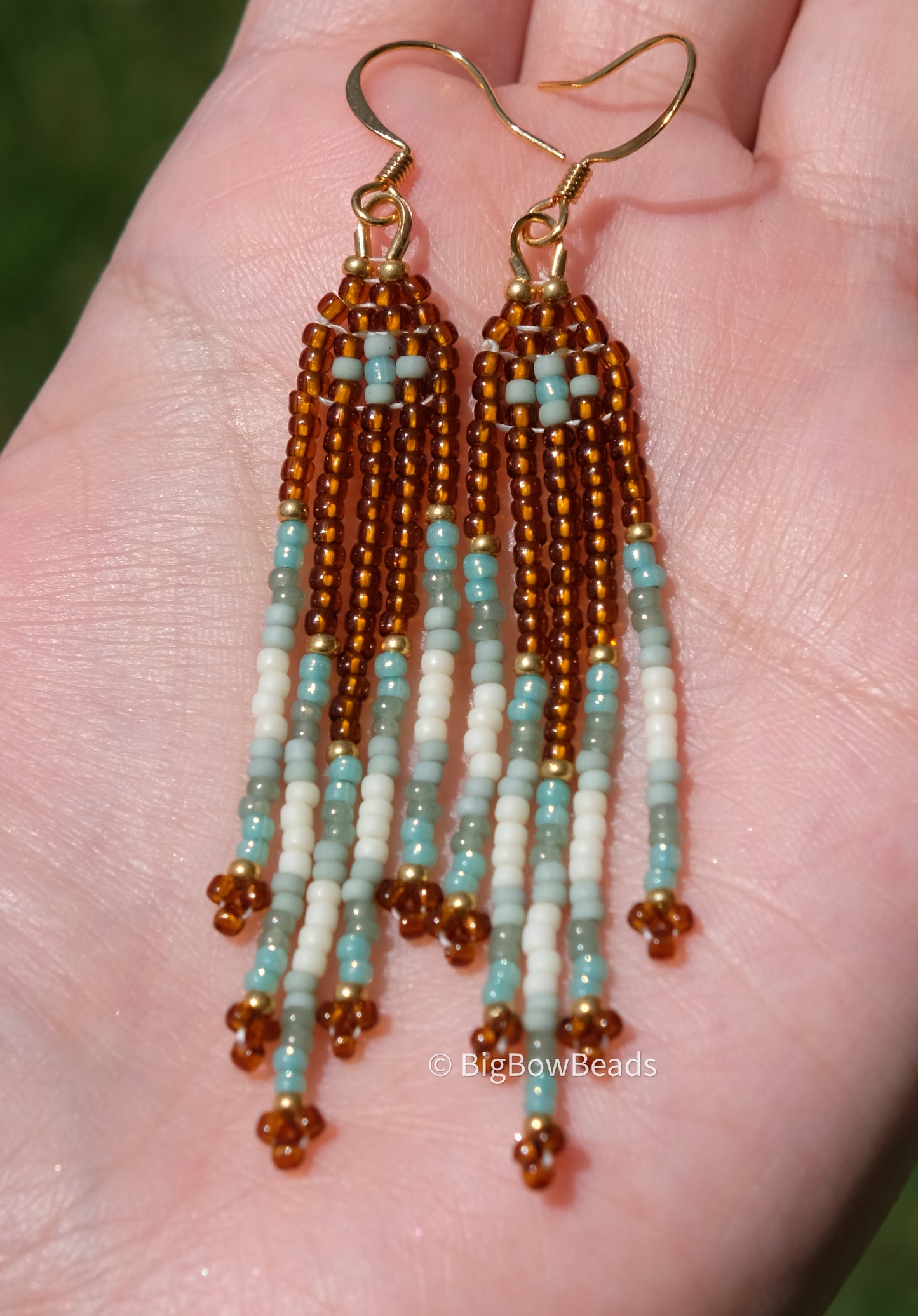 Woodsy Sage Fringe Earrings