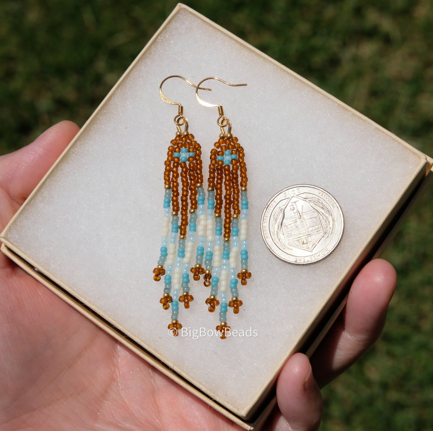 Woodsy Glacier Fringe Earrings