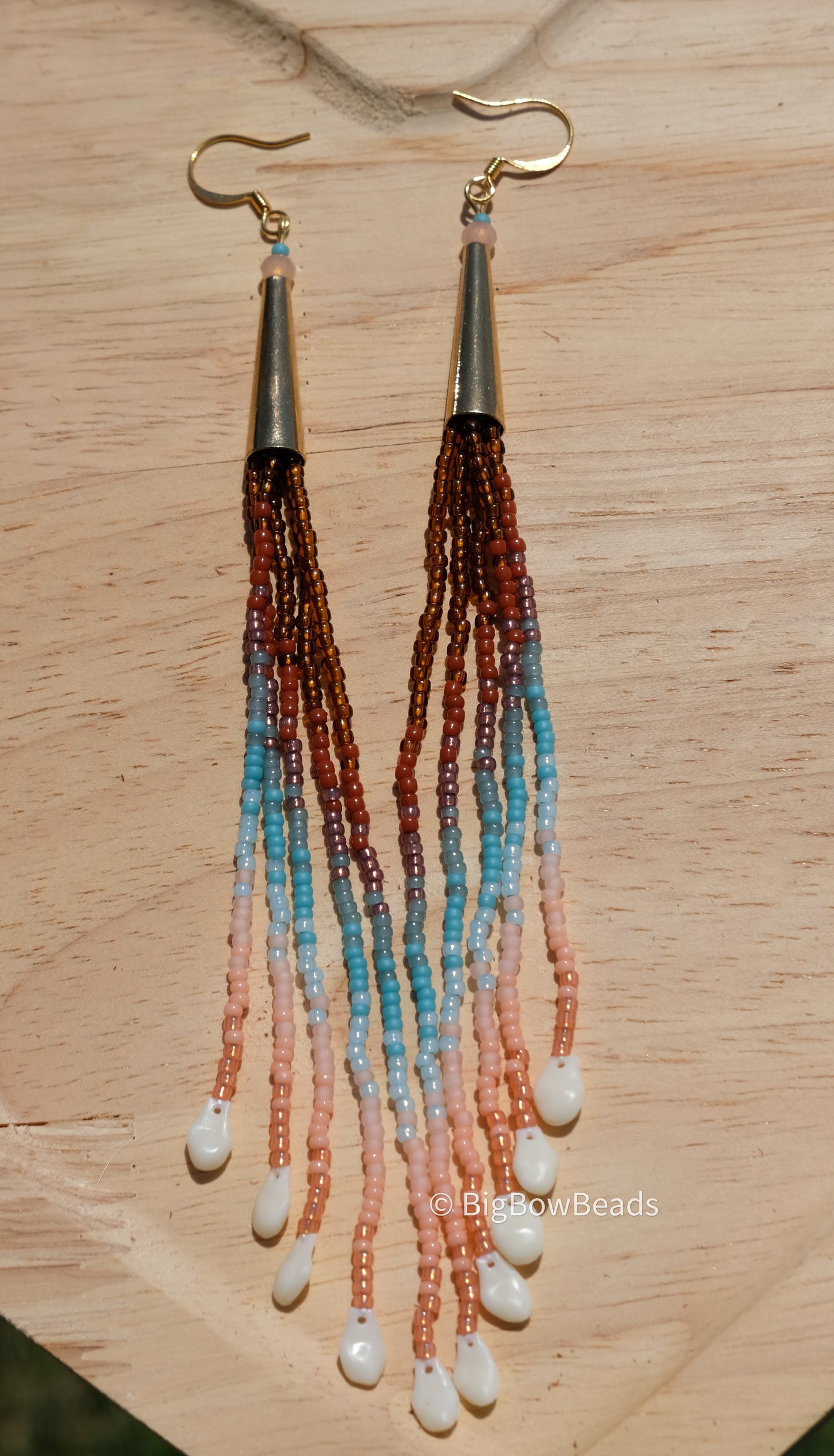 Woodsy Cone Fringe Earrings