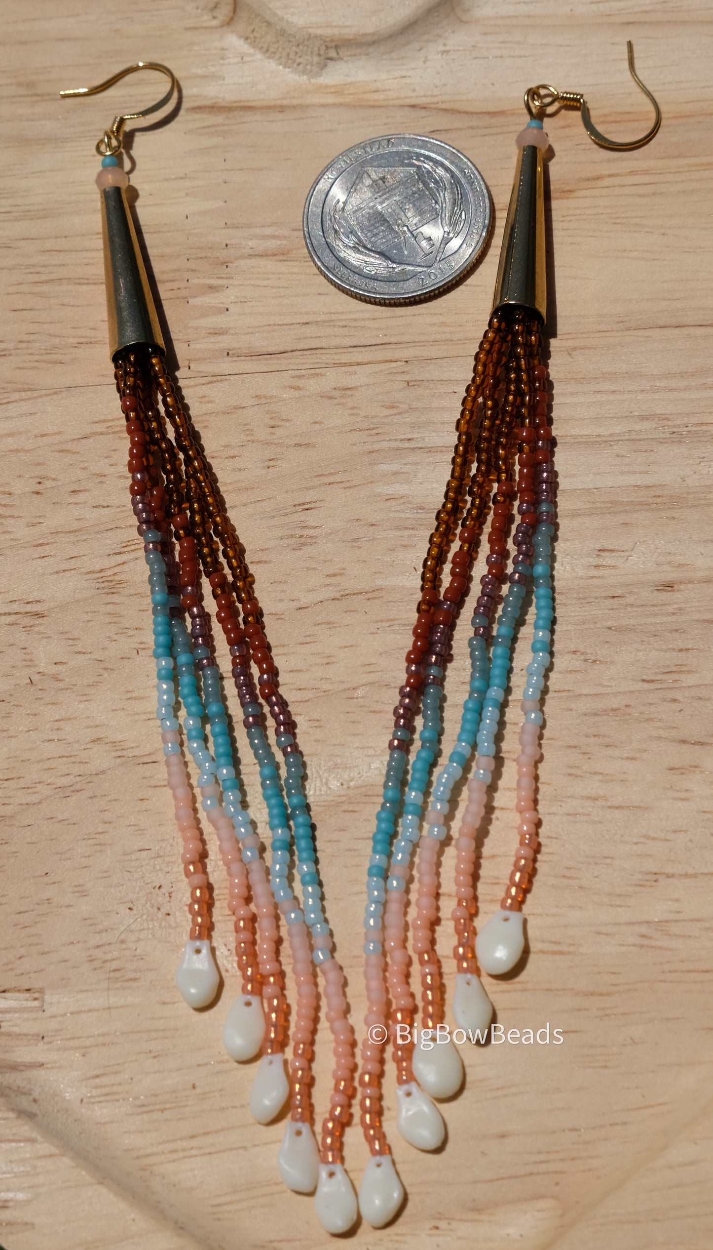 Woodsy Cone Fringe Earrings