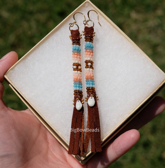Woodsy Buffalo Tail Earrings