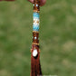 Woodsy Glacier Buffalo Tail Earrings