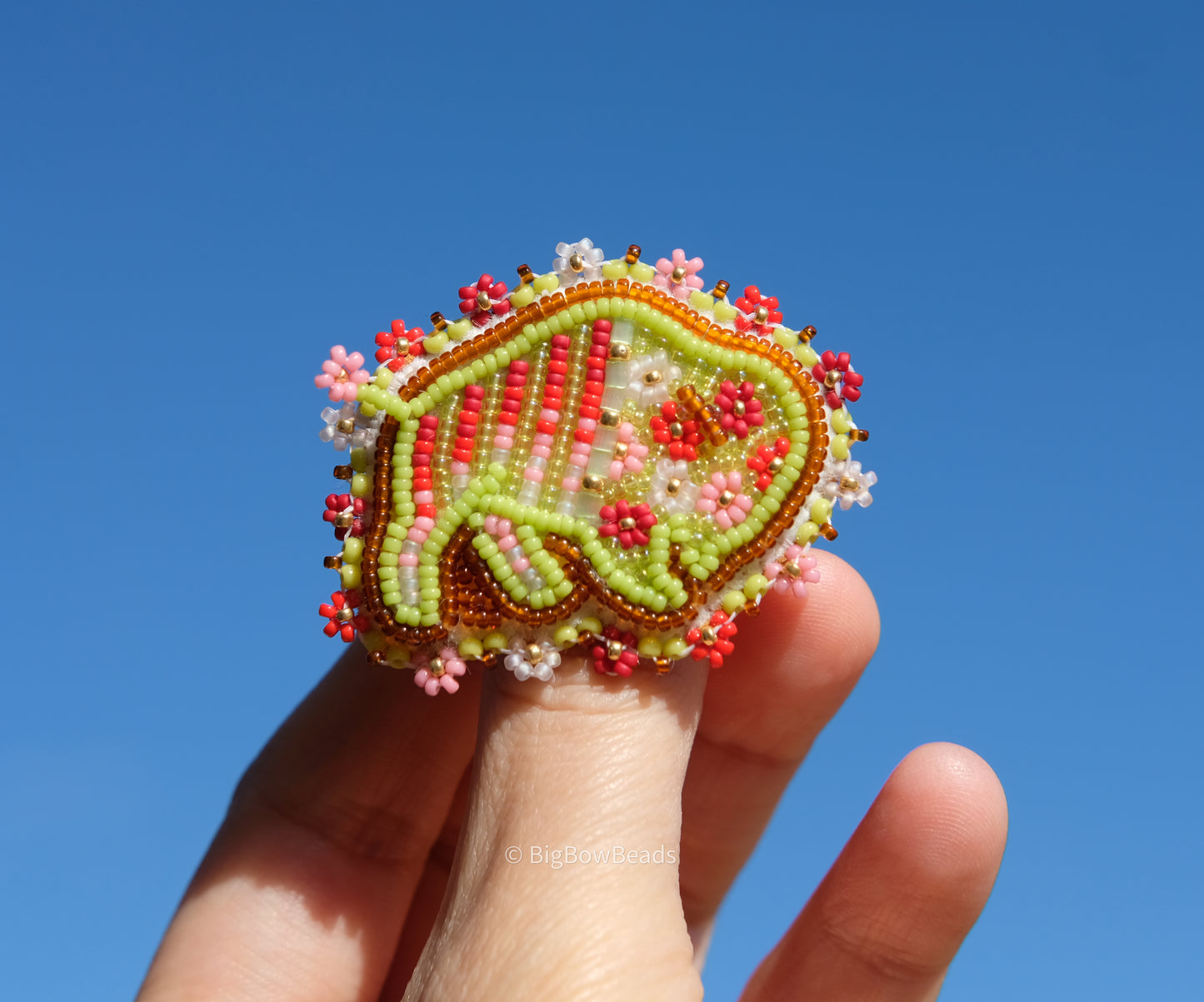 Green Summer Buffalo Ring
