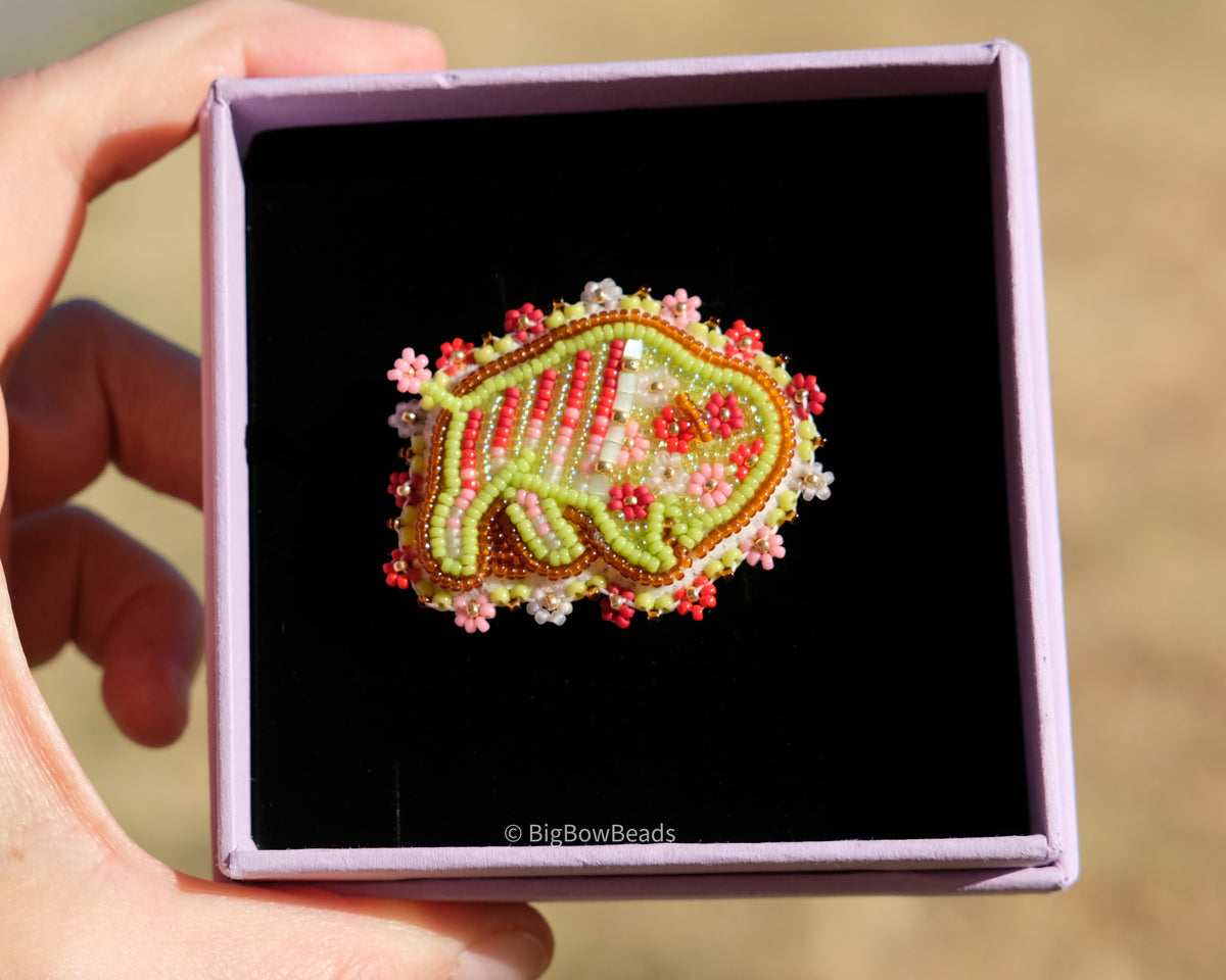 Green Summer Buffalo Ring