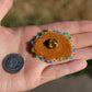 Peach Summer Buffalo Pin