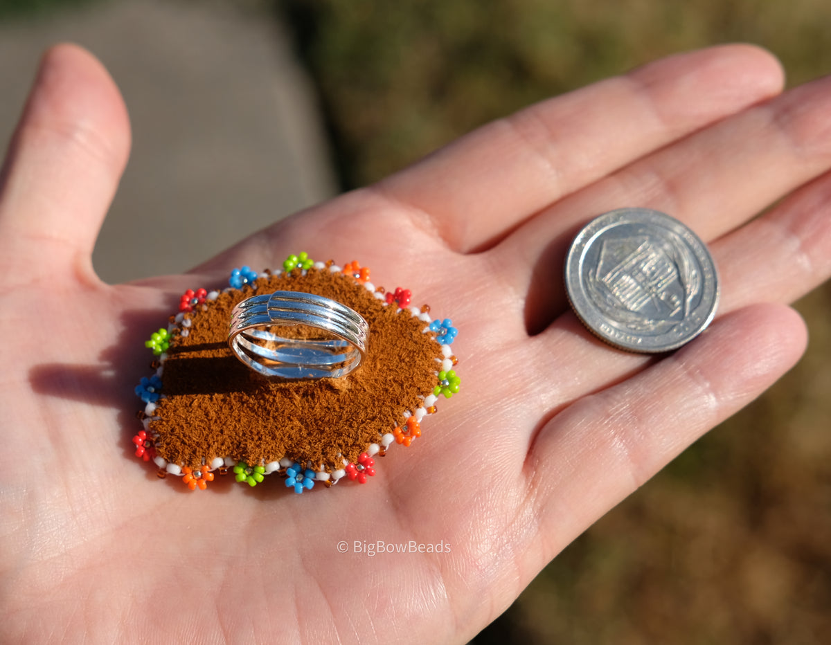 White Summer Buffalo Ring
