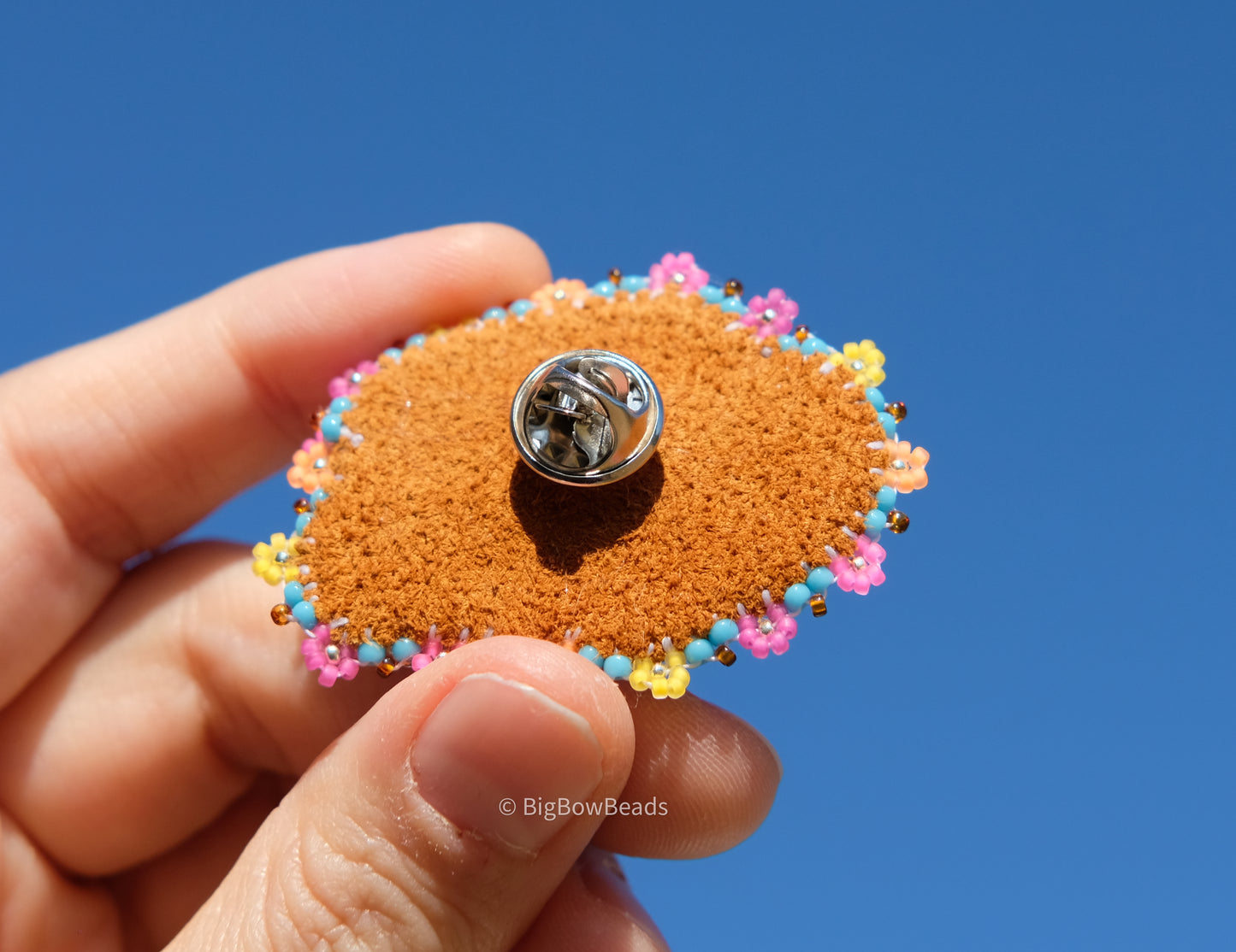 Blue Summer Buffalo Pin