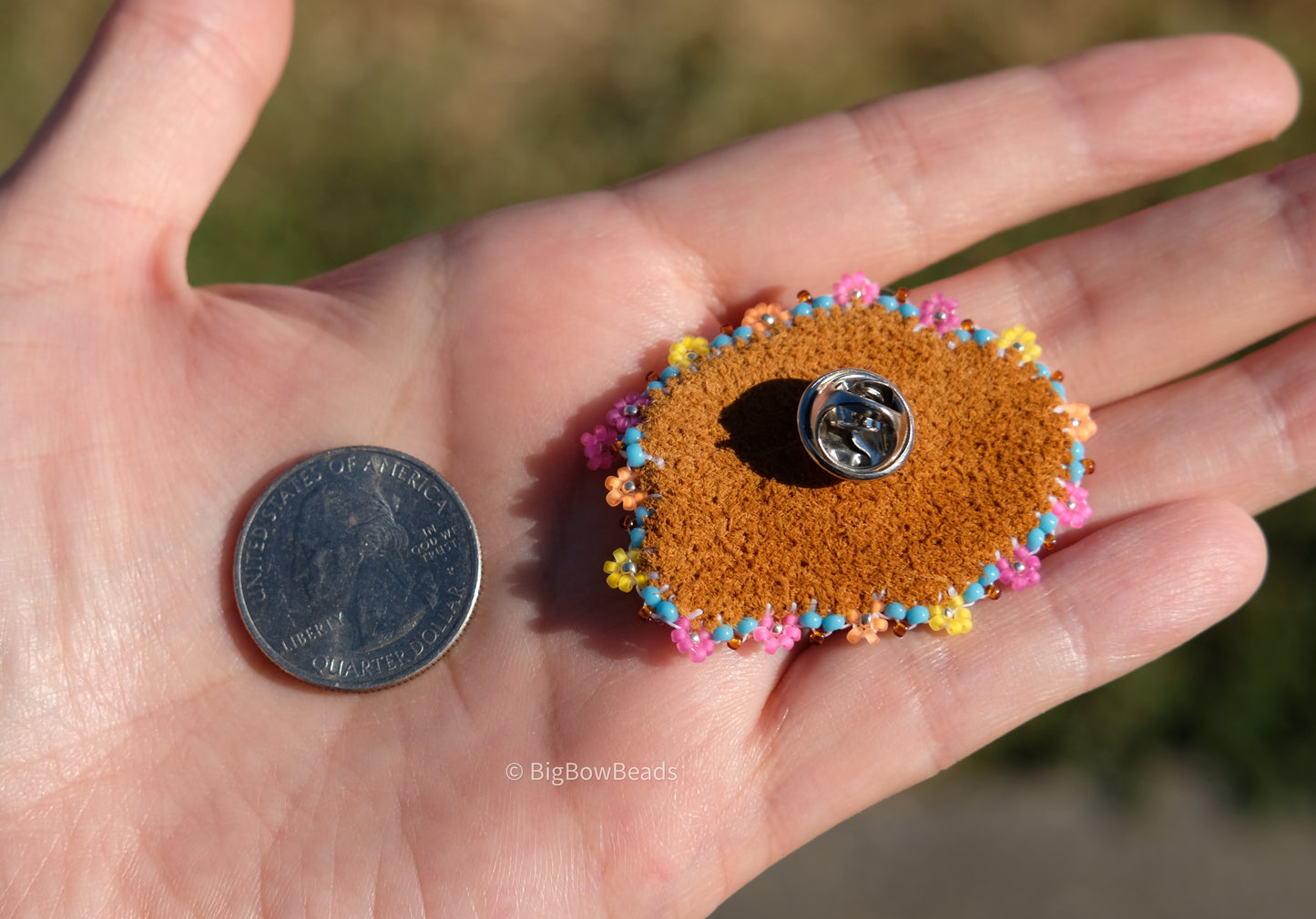 Blue Summer Buffalo Pin
