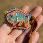 Peach Summer Buffalo Hair Tie