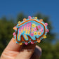Blue Summer Buffalo Hair Tie