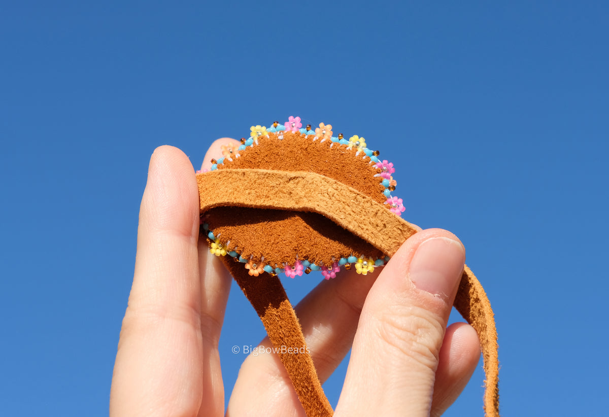 Blue Summer Buffalo Hair Tie