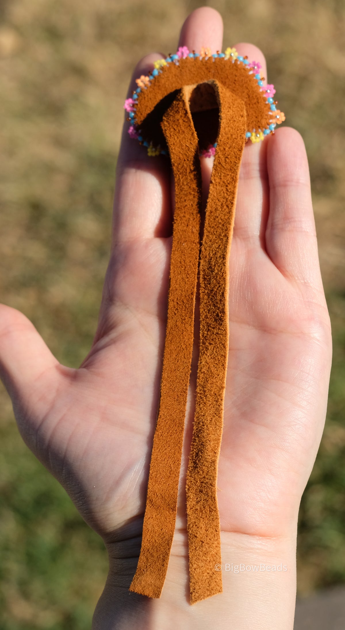 Blue Summer Buffalo Hair Tie