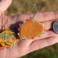 Yellow Summer Buffalo Earrings