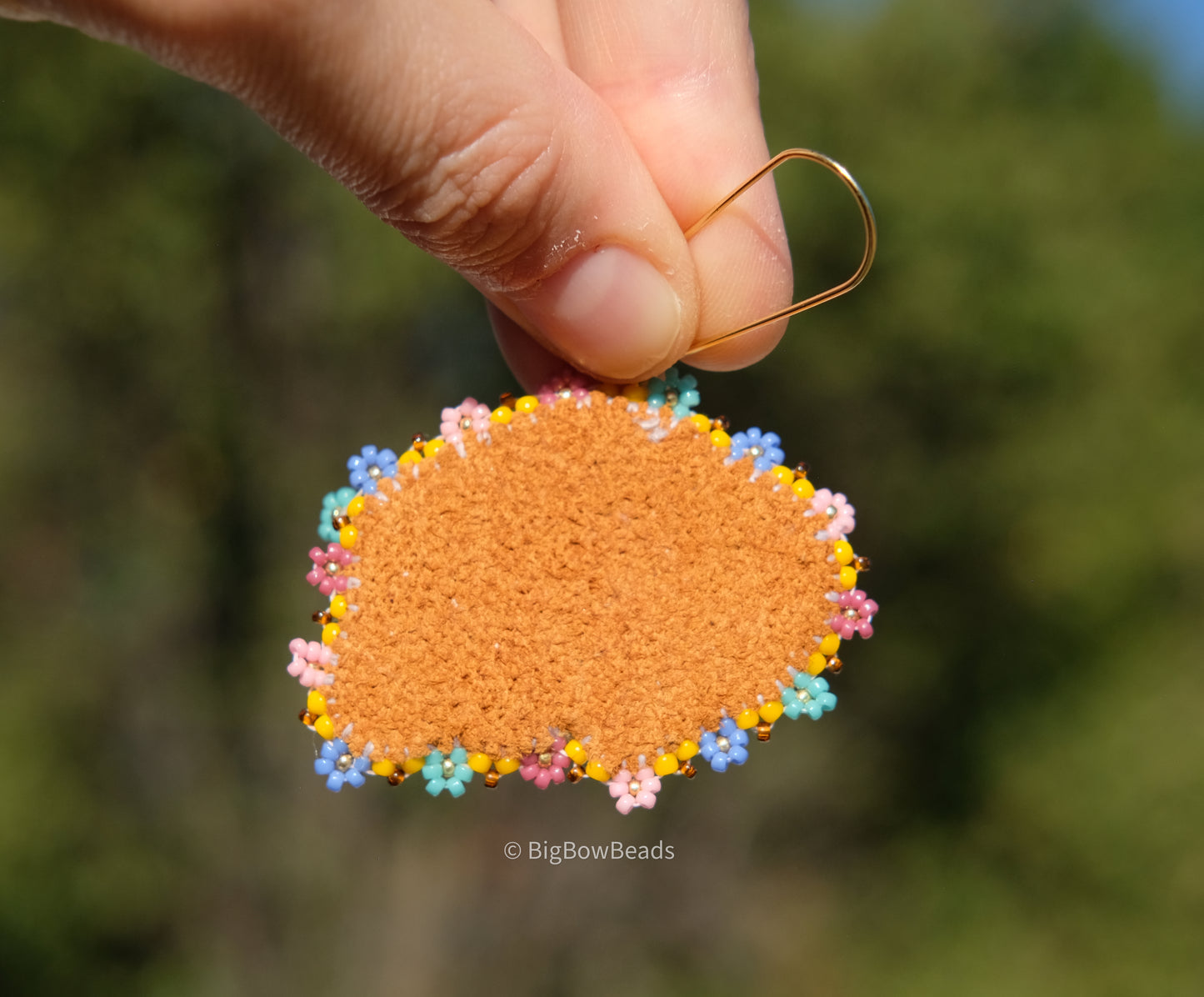 Yellow Summer Buffalo Earrings