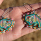 Turquoise Summer Buffalo Earrings