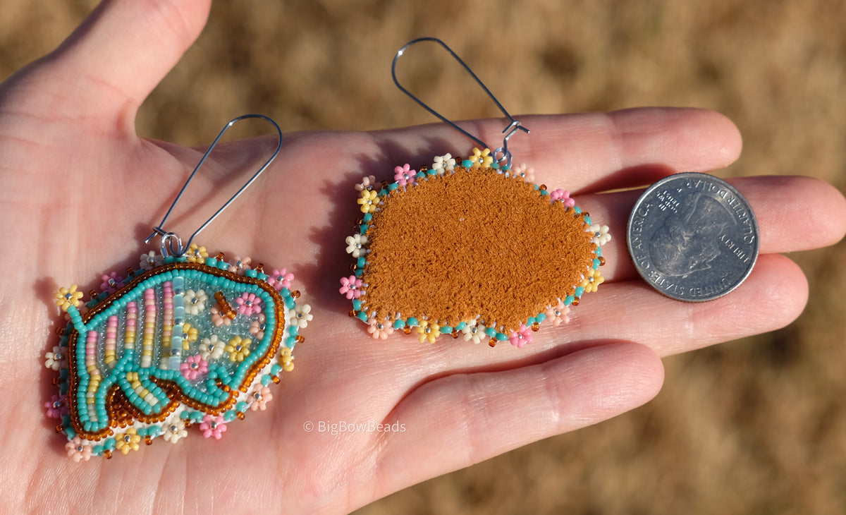 Turquoise Summer Buffalo Earrings