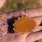 Purple Summer Buffalo Earrings