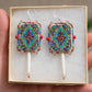 Picasso Brown Geometric Earrings