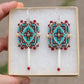 Picasso Yellow and Red Geometric Earrings