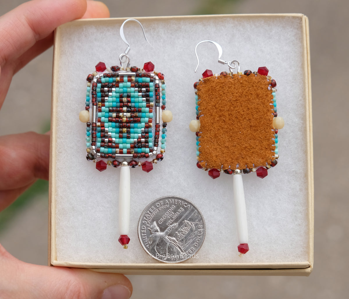 Picasso Yellow and Red Geometric Earrings
