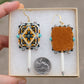 Picasso Turquoise and Black Geometric Earrings