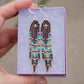 Picasso Yellow and Red Mini Fringe Earrings