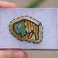 Picasso Turquoise and Black Buffalo Pin