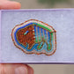 Picasso Orange and Brown Buffalo Pin