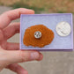 Picasso Orange and Brown Buffalo Pin