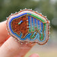 Picasso Orange and Brown Buffalo Pin