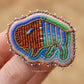 Picasso Orange and Brown Buffalo Pin