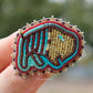 Picasso Yellow and Red Buffalo Pin
