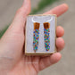 Picasso Orange and Brown Corn Earrings